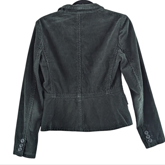 MaxMara Weekend Green Corduroy Tailored Cotton Blazer Small - Picture 2 of 8